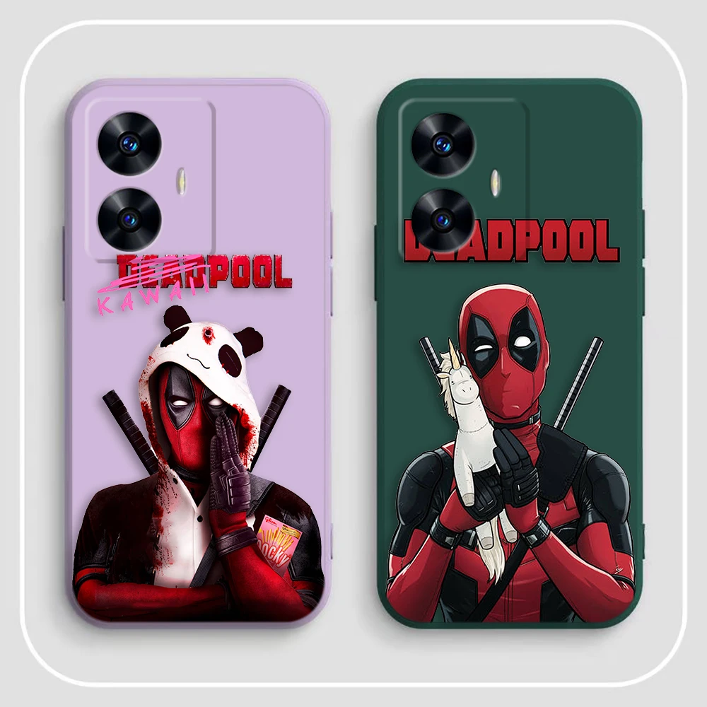 Чехол для телефона Marvel Hero Cool Deadpool Realme C65 C63 C53 C35 C55 C33 C30 C21Y C20 C12 C11 GT 2 XT NARAO 20 30 50 Case Funda
