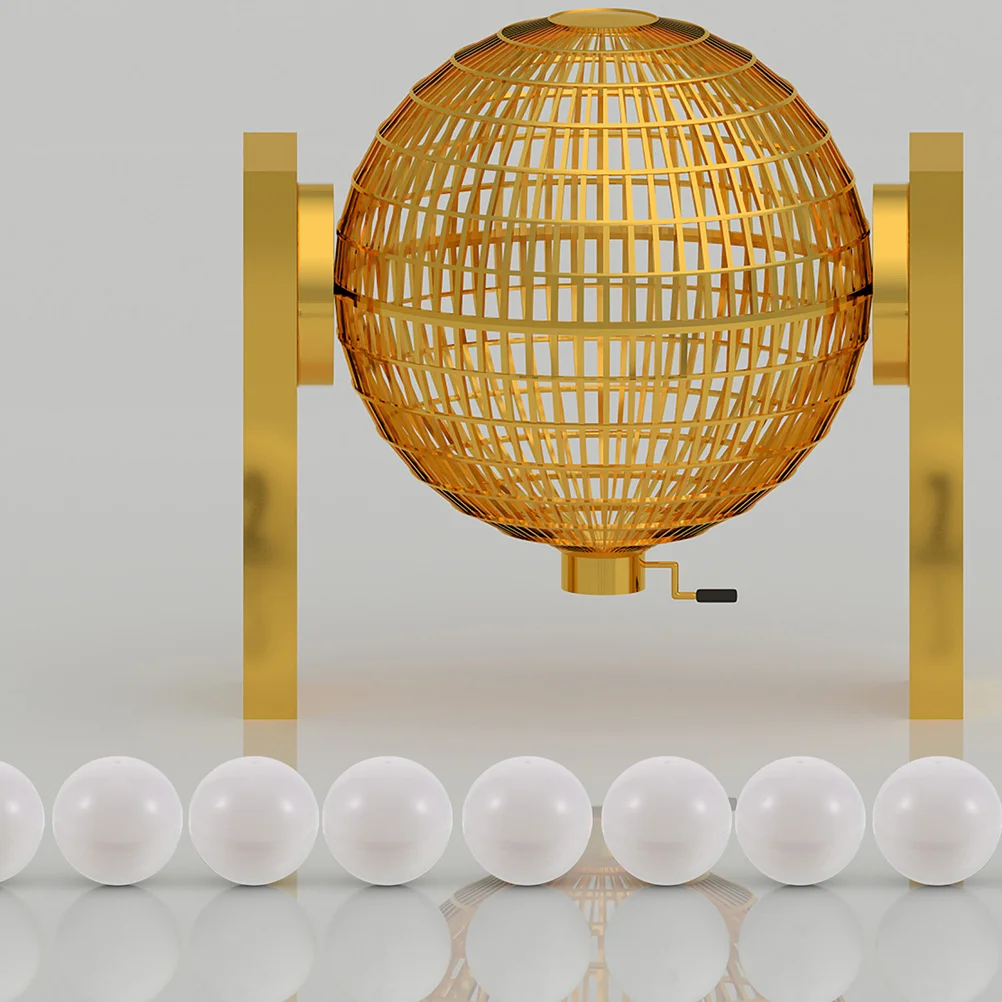 

40 Pcs Lottery Ball Small Balls Lightweight Game Pingpong Supplies White Openable Raffle