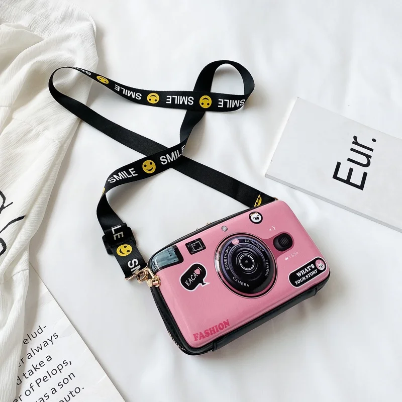 Girls Boys Bags New Fashion Mouse Cartoon Camera Modeling Shoulder Bag Women Messenger Bag