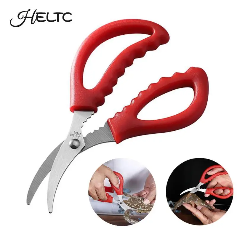 

Искусственная рыба-лобстер, искусственная креветка, краб, морепродукты, ножницы, кухонные ножницы, 1 шт.