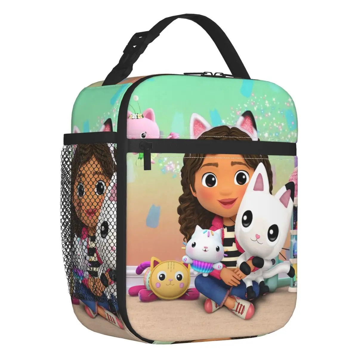 Custom Gabbys Dollhouse Lunch Bag Men Women Cooler Thermal Insulated Lunch Boxes for Adult Office