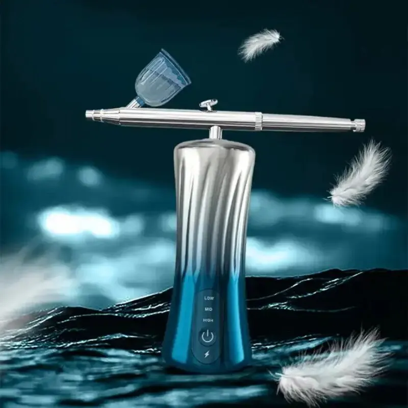 Professional Face Skin Moisturizing Handheld Oxygen Injection Water Sprayer Mist Machine Airbrush Oxygen Facial Machine