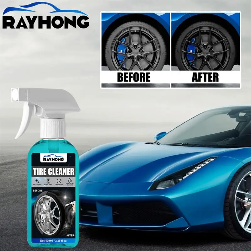 

New Automobile Tire Brightening Spray Automobile Wheel Hub Tire Cleaning And Refurbishing Agent Polishing Spray Wax Tire Cleaner
