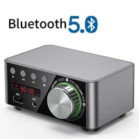 mini audio hifi bluetooth 5 0 power class d amplifier tpa3116 digital amp 50w2 home audio car marine usbaux in