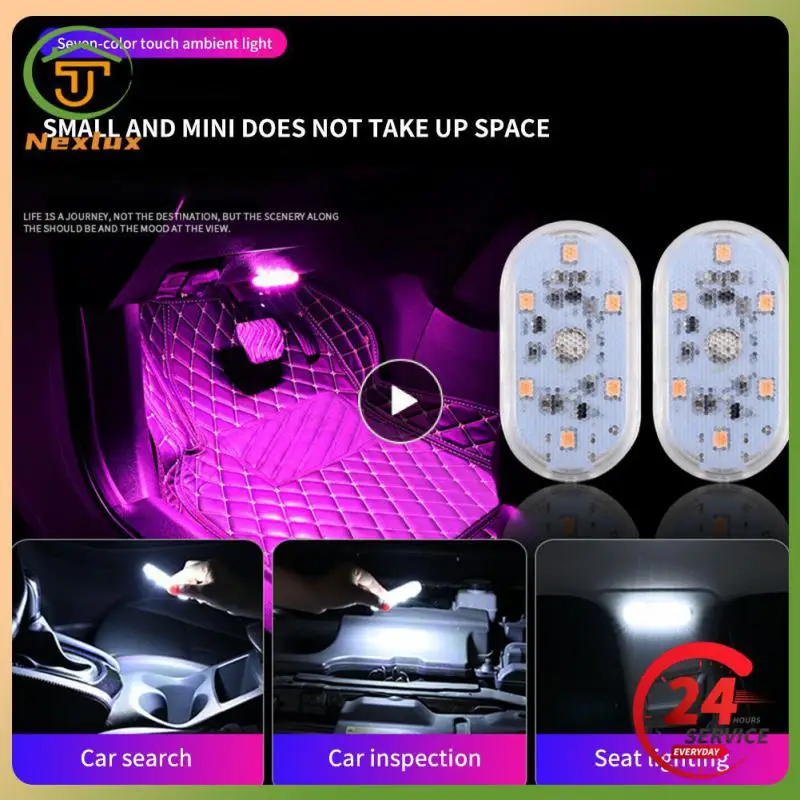 

Car Light Portable Universal Car Door Roof Light 5v Led Usb Led Night Light Touch Light Car Accessories Decorative Lamp Mini
