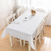 rectangular pva tablecloth coffee table waterproof and oil proof tablecloth living room decorations household items