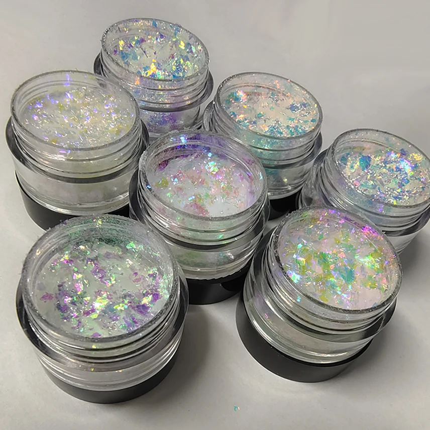 Многохромные хамелеоновые тени для век водостойкие радужные пигментная пудра