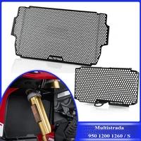 cnc motorcycle radiator oil cooler engine housing guard protection kit for ducati multistrada 950 2017 2018 950s 950 s 2019 2020