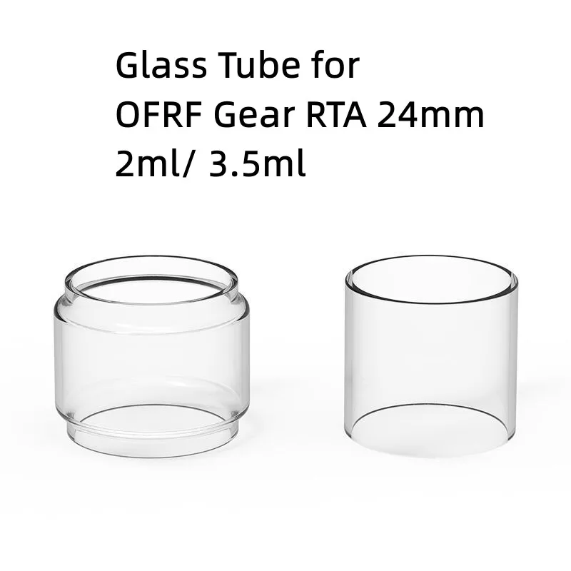 

2PCS YUHETEC Replacement Glass Tube for OFRF Gear RTA 24mm 2ml / 3.5ml