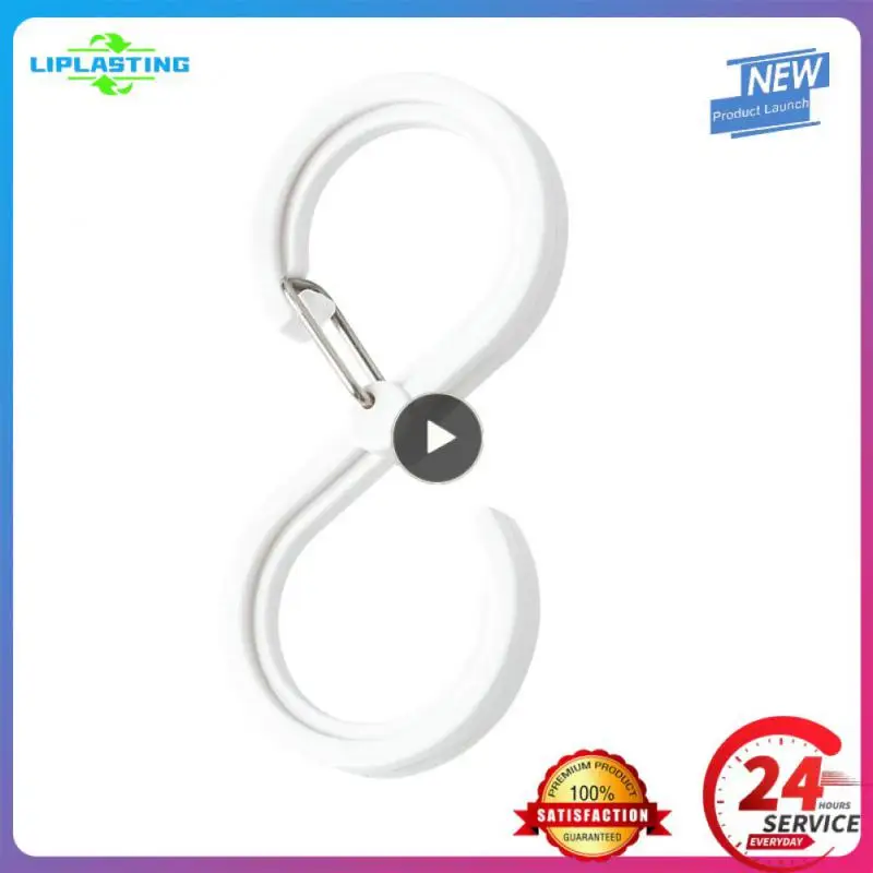 

Multifunction S-type Lock Catch Hooks Anti Falling Wardrobe Hat Bag Storage Hooks Kitchen Bathroom Cross Bar Drying Hook
