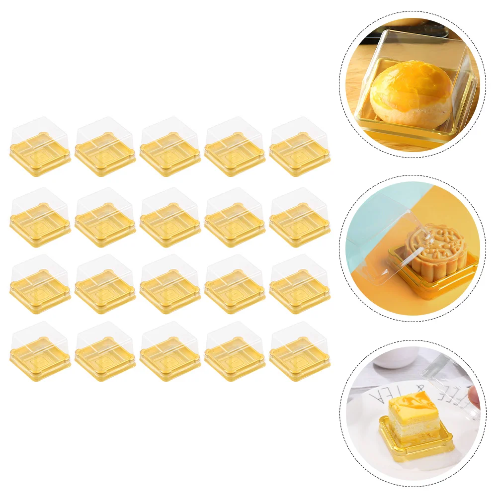 

150 Pcs Dessert Storage Boxes Moon Cake Blister Boxes Dessert Containers for Party