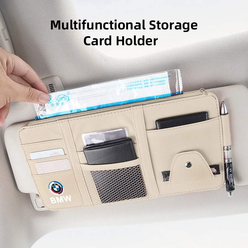 Автомобильный солнцезащитный козырек сумка для хранения карт зажим очков