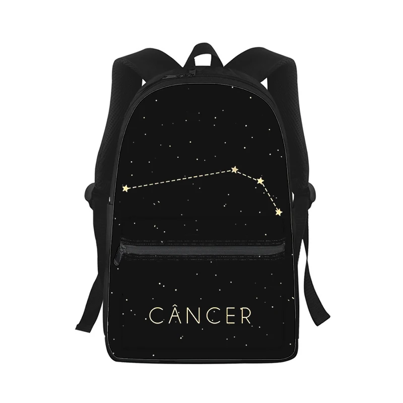 12 constellations fashion art Men Women Backpack 3D Print Fashion Student School Bag Laptop Backpack Kids Travel Shoulder Bag