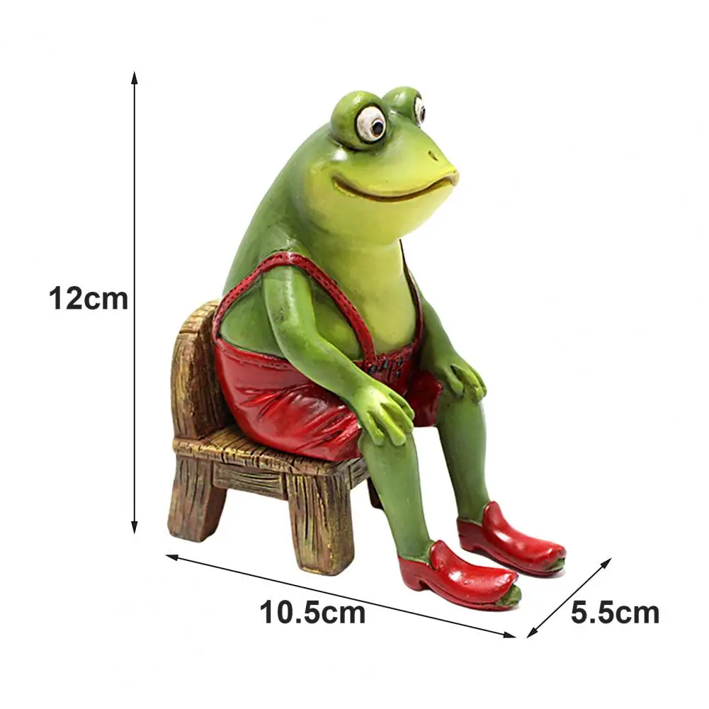 Реалистичная фигурка лягушки лягушка ручной работы яркое украшение аксессуары