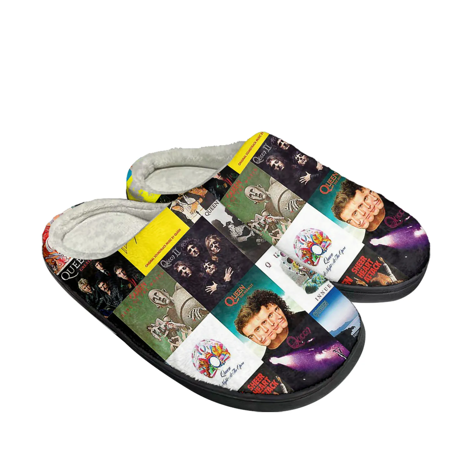 Queen Rock Band Fashion Home Cotton Custom Slippers Mens Womens Sandals Plush Bedroom Casual Keep Warm Shoes Thermal Slipper