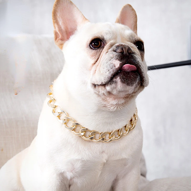 

Pet Necklace Fighting Necklace Pet Fashion Necklace Dog Bully Gold Chain Small and Medium-sized Dog Collar Dog Jewelry Necklace