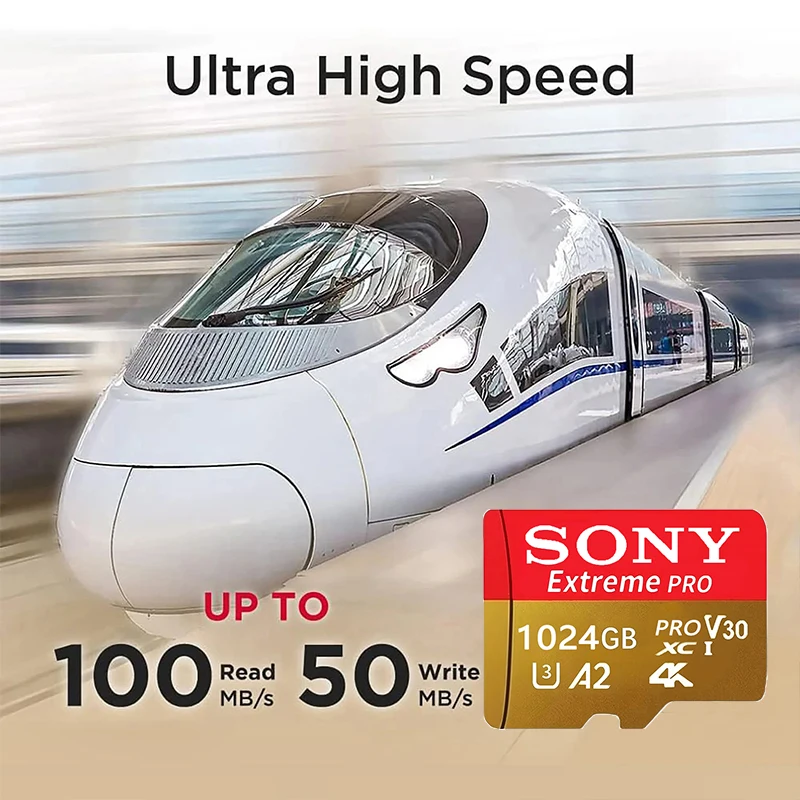 Фото Карта памяти Sony Micro SD 1 ТБ 512 ГБ 256 ГБ 128 ГБ 64 ГБ U3 4K High Speed C10 Flash 2026 №3
