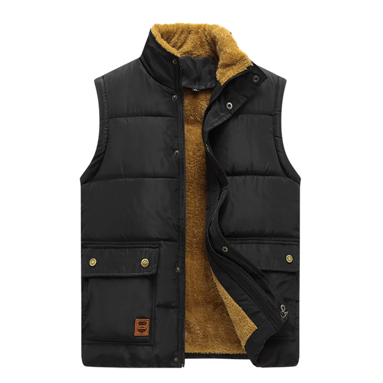 

New Male Winter Coat Vests Men Casual Winter Warm Zipper Sleeveless Vest Jacket Coat Outwear Tops chaleco calefactable hombre