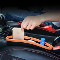 1pc car organizer storage car seat slit gap pocket multifunctional driver seat catcher cup holder car accessories pu leather