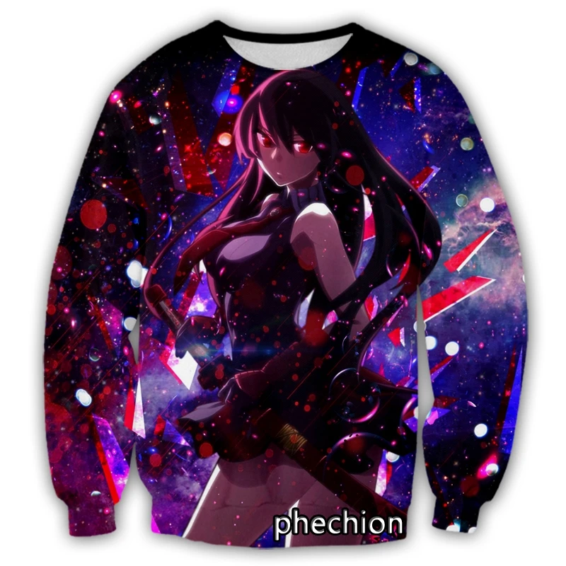 phechion New Men/Women Anime Akame ga KILL! 3D Print Casual Sweatshirt Men Fashion Streetwear Loose Sporting Sweatshirt D113