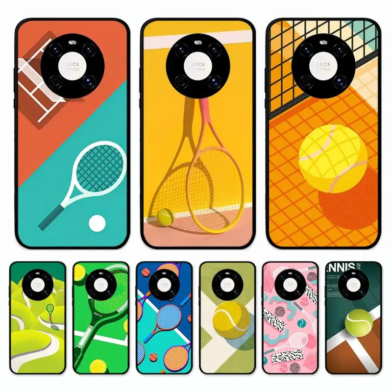 

Tennis Print Phone Case for Huawei Mate 20 10 9 40 30 lite pro X Nova 2 3i 7se