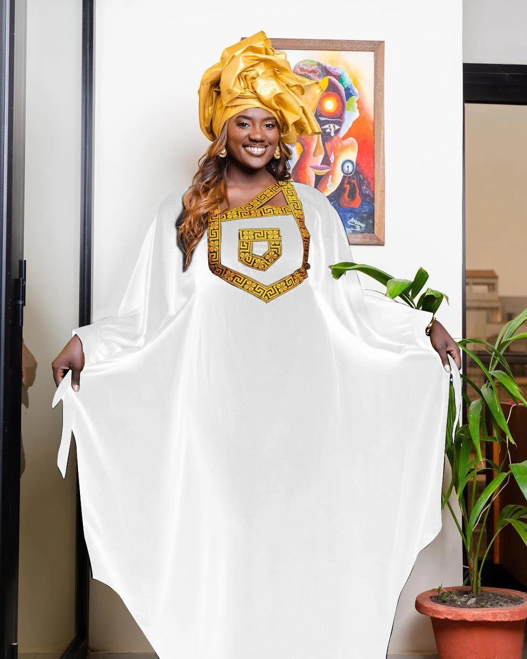 Свободный стиль Африканское платье для женщин вышитый дизайн женская одежда