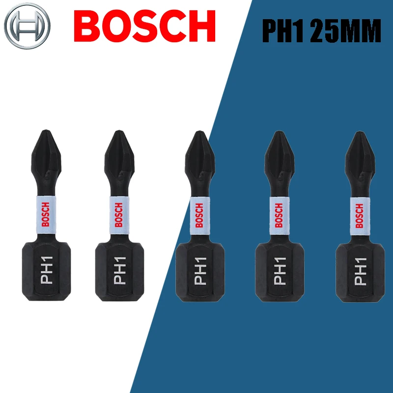 

BOSCH оригинальный PH1/2/3 PZ2/3 ударный тип бит прочный нескользящий высокоскоростной стальной столярный сверло отверстие аксессуары для электроинструментов