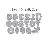 number decoration series metal cutting dies for diy scrapbooking album paper cards decorative crafts embossing die cuts