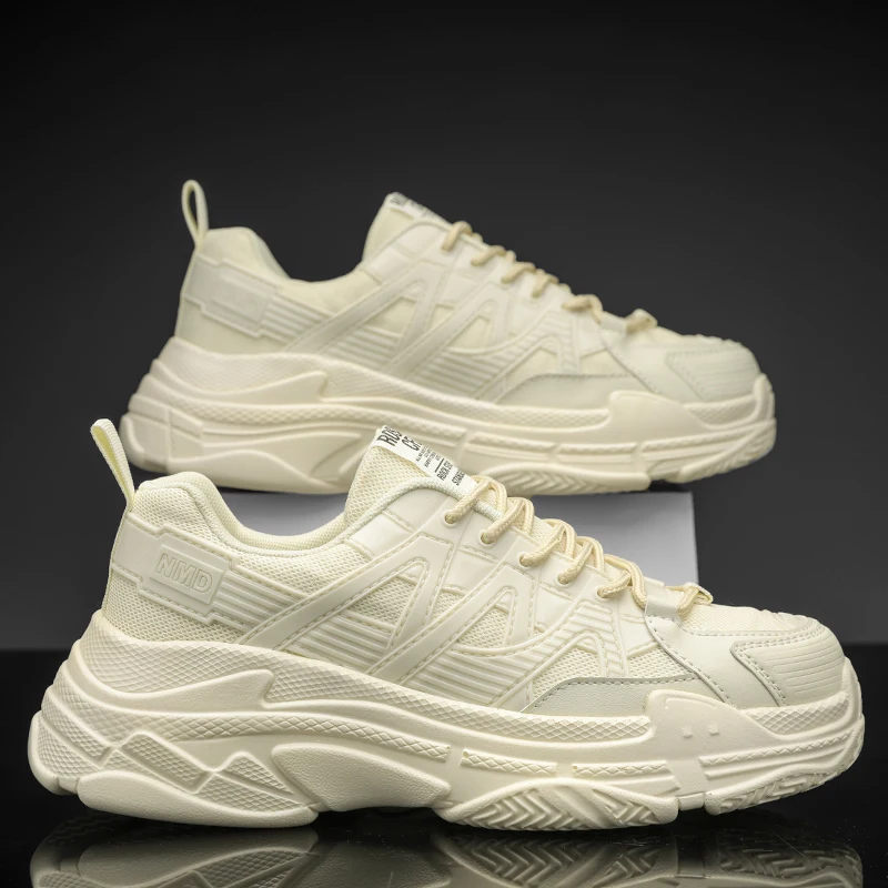 

New Couple Shoes Women's Thick Bottom Sneakers Fashionable Walking Casual Shoes Mens Comfortable Hundred Running Shoes