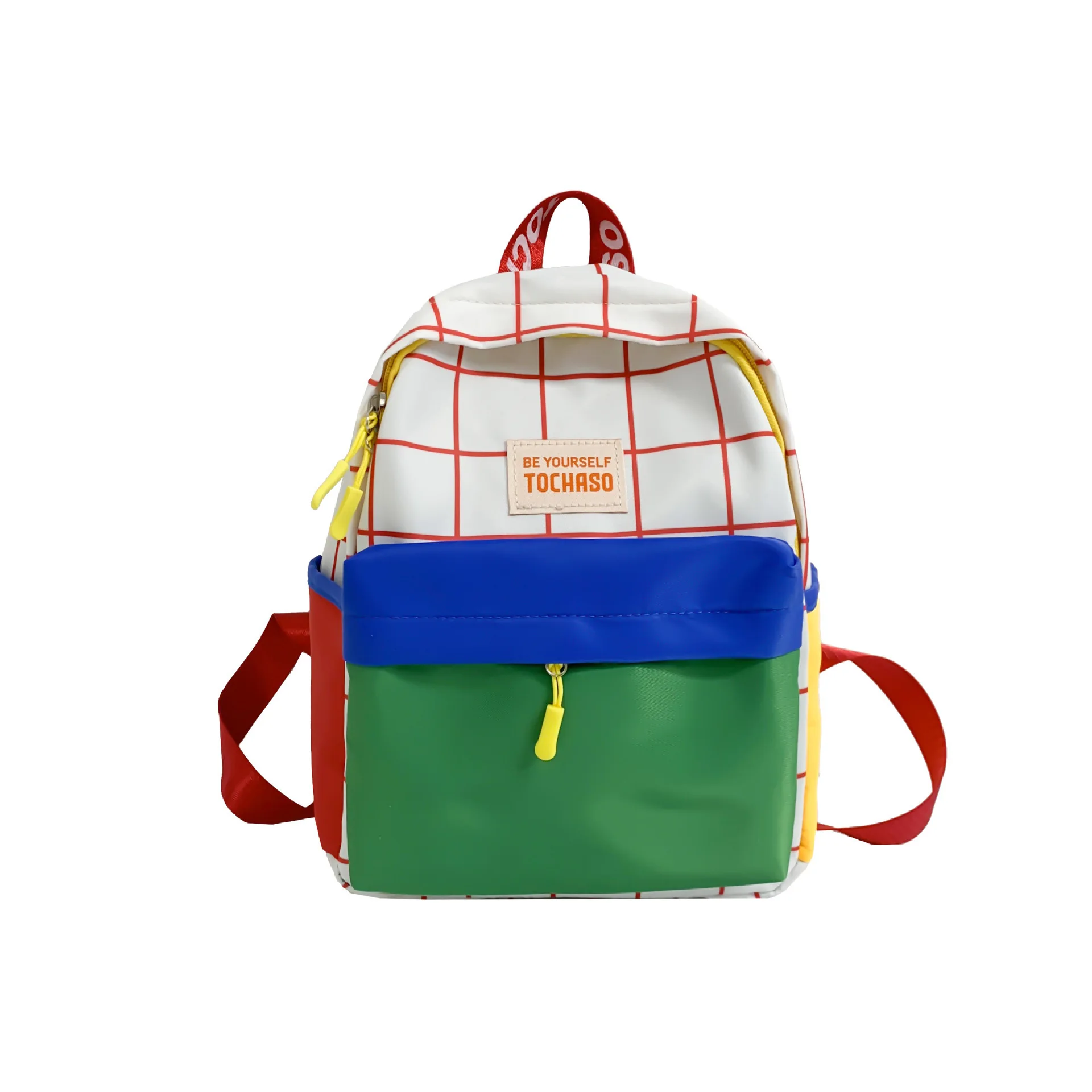 

Children's Korean contrasting backpack backpack for children's backpack