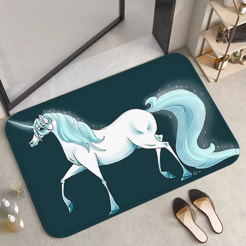 

U-unicorn Door Mat Kitchen Carpet Cute Rug Living Room Mats Custom Carpets Entrance Doormat Home Rugs Bath Foot Prayer Bathroom