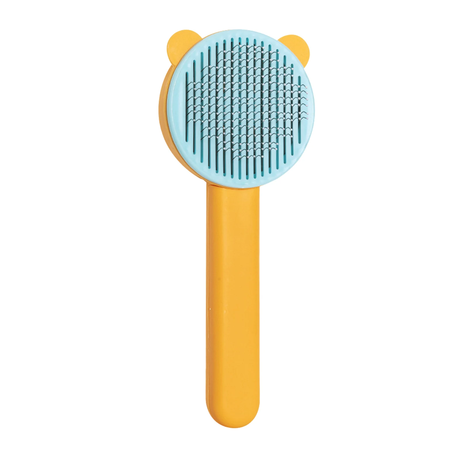 

Non Slip Pet Brush For Dogs Cats Grooming Slicker Comb Easy Clean Massage Self Cleaning Press Button Hair Remover Smooth PP