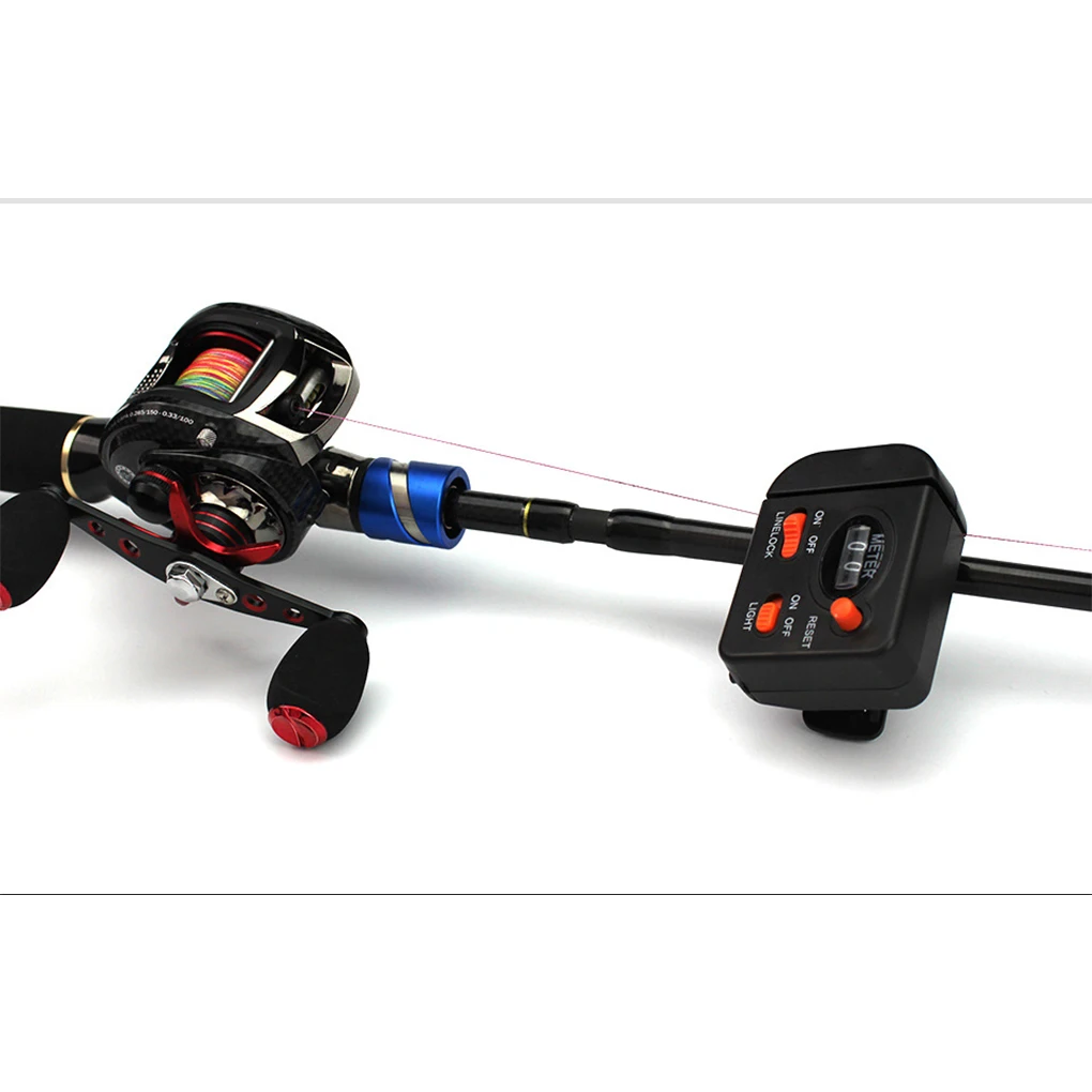 

Профессиональный измеритель длины счетчик большой емкости сильный подшипник Черный ABS измеритель проволоки снасти инструменты оборудование устройство