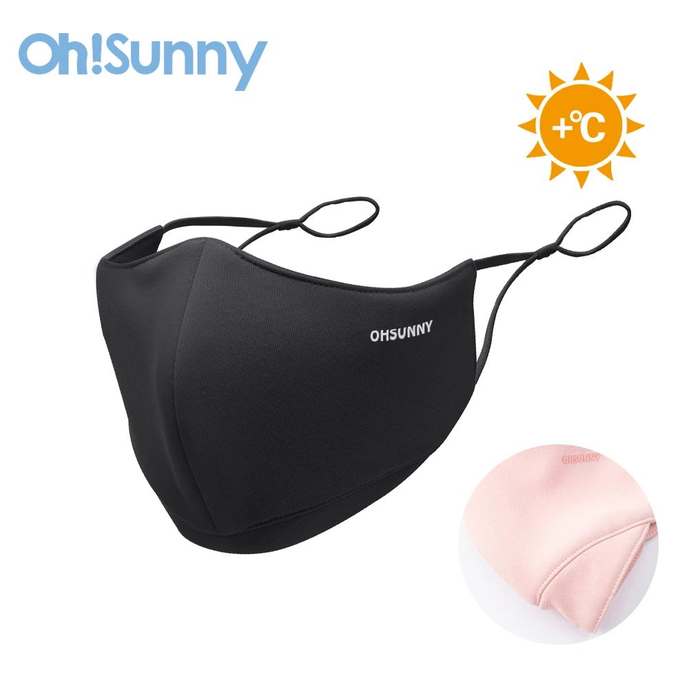 

Зимняя ветрозащитная теплая маска Ohsunny, Женская Пылезащитная Солнцезащитная однотонная дышащая 3D эластичная маска для езды на велосипеде