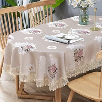 european embroider tablecloth oval tablecover living room table cloth rectangular tea table tablecloth small cover towel