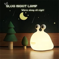 led night light silicone night light rechargeable baby sleeping lamp touch switch dimmable kids bedroom light