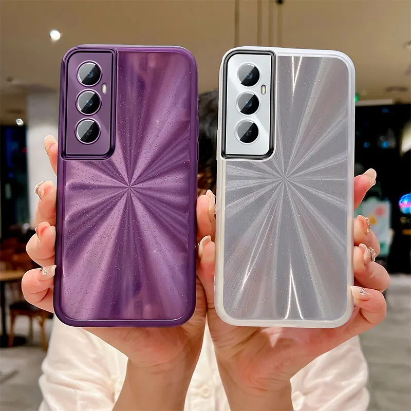 Чехол для Realme C65 4G Чехлы RealmeC65 Aurora Силиконовый блестящий чехол C53 C51 C63 C61 C67 Note50 13 pro