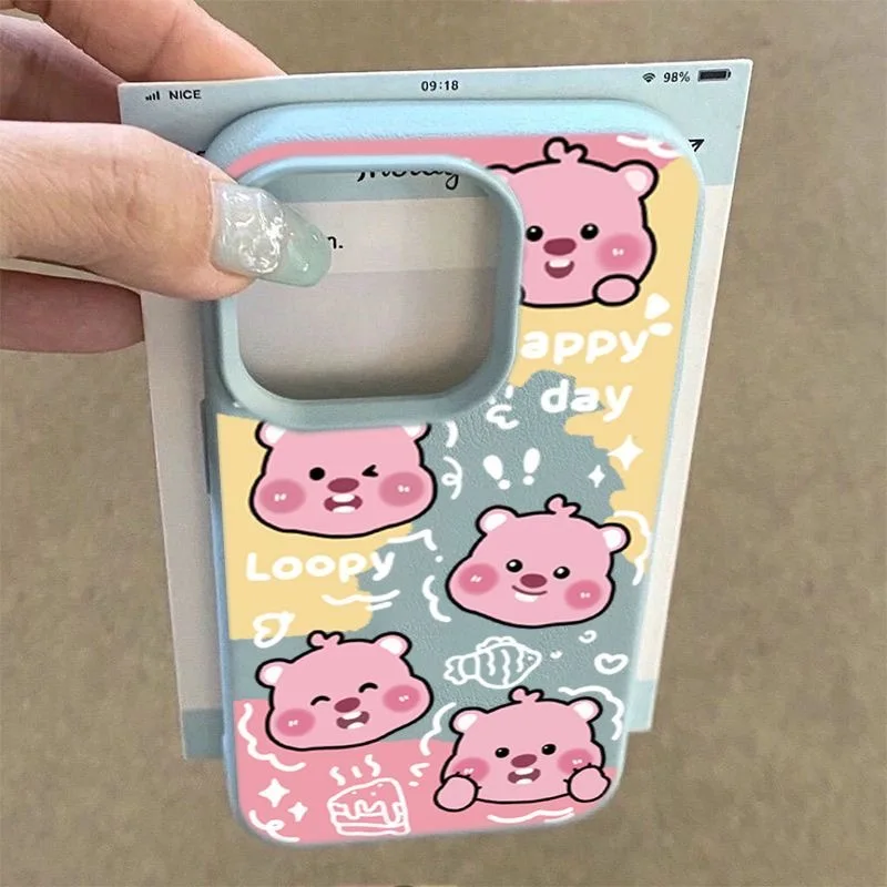 Модный амортизирующий чехол для телефона из искусственной кожи и ТПУ IPhone 16 Plus 15 14