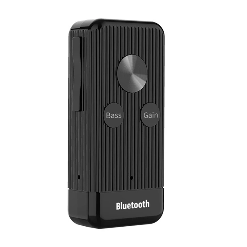 

Aux Bluetooth 5,0 аудио приемник 3,5 мм разъем портативный зажим беспроводной бас Hifi стерео наушники адаптер Поддержка TF карты