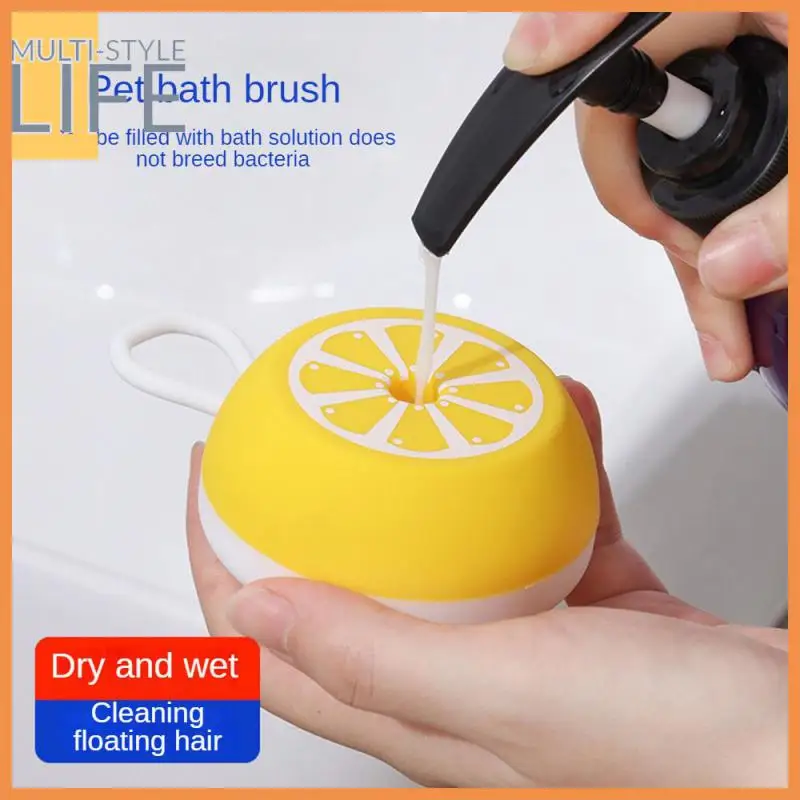 

Deep Cleaning Soft Silicone Brush Safe And Environmentally Friendly Dry And Wet Dual Use Pet Products Comfortable Massage