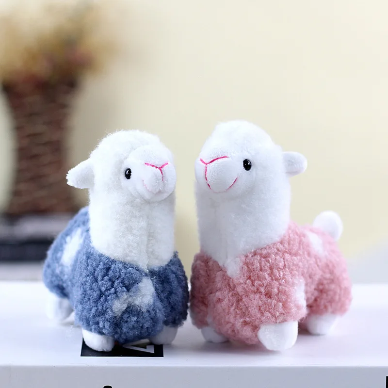 

12cm New Alpaca Plush Toy 4 Colors Cute Animal Doll Soft Cotton Stuffed Doll Home Office Decor Kids Girl Birthday Christmas Gift