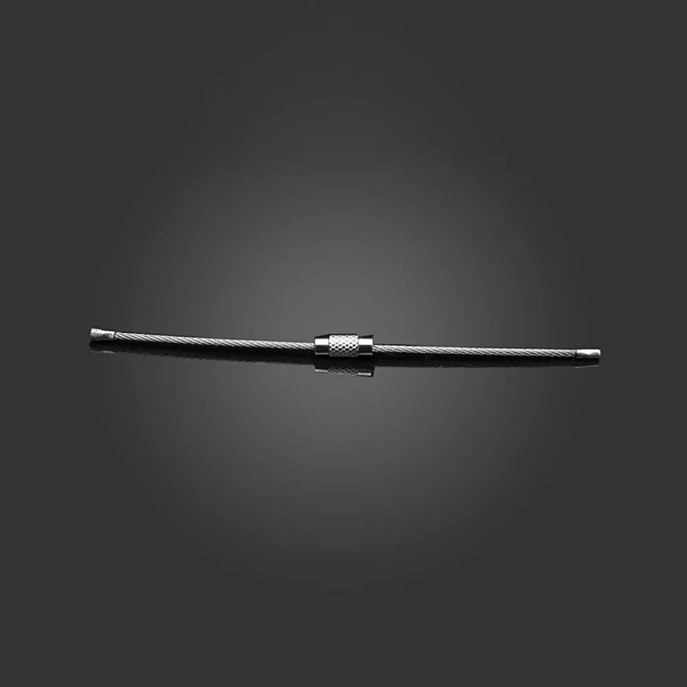 

Stainless Steel Carabiner Cable Strong Bearing Multiple Size Hiking Durable Outdoor Loop Luggage Camping Wire Ring Keychain