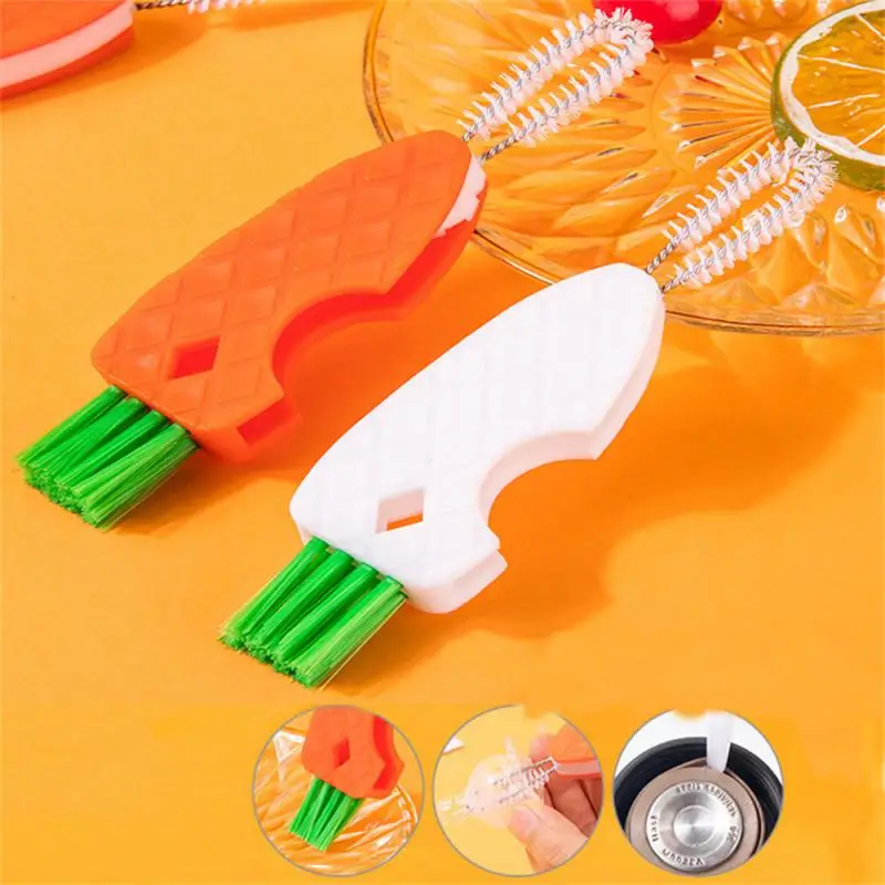 

Gap Cleaning Brush New Cup Lid Brush Eco-friendly Bottle Mouth Brush Nipple Brush Thermos Cup Brush Creative Carrot Cup Brushes