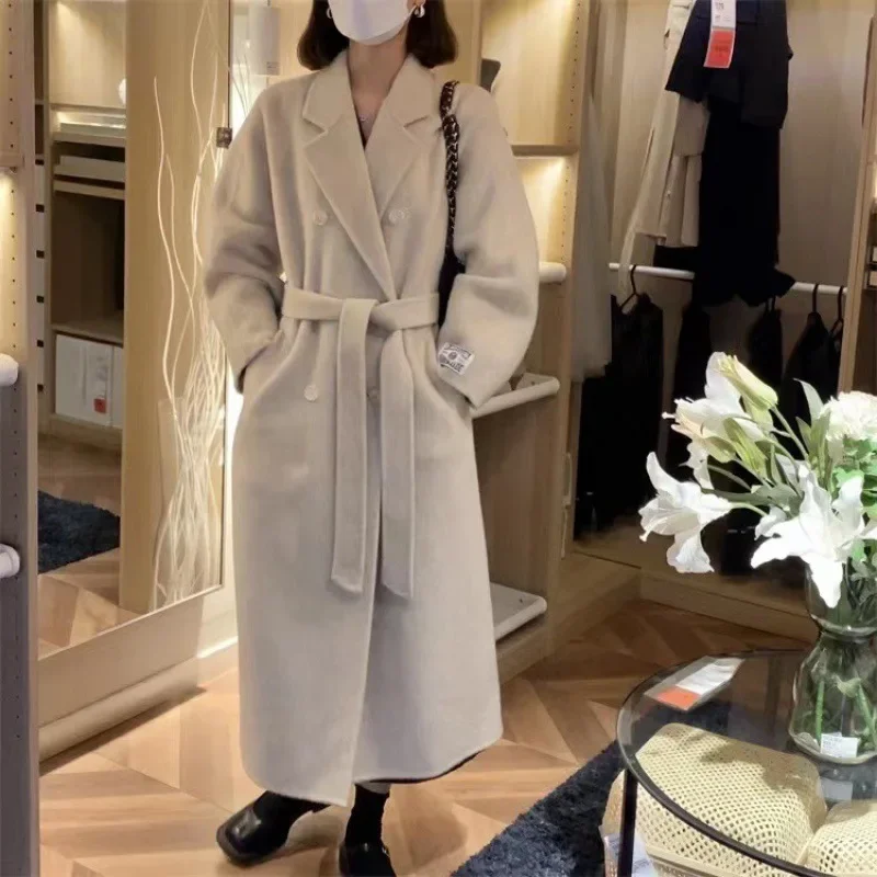 Премиум детское верблюжье Пальто утепленное средней и длинной кашемировое