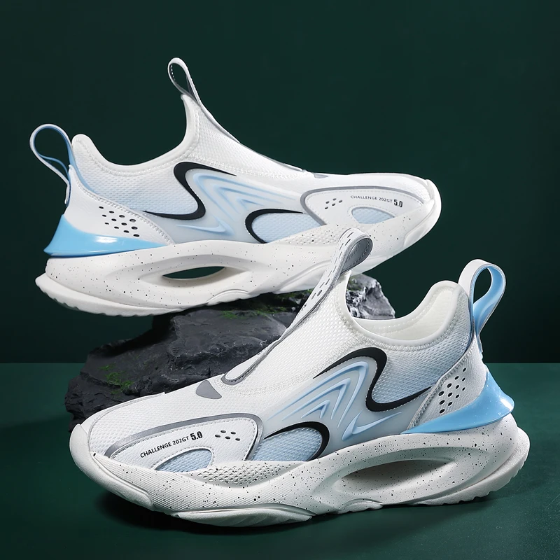 Free Running Shoes Men all-match Sneakers Men Mesh Breathable Cushion Jogging Sports Ultralight Sock Walking Shoes Male Footwear