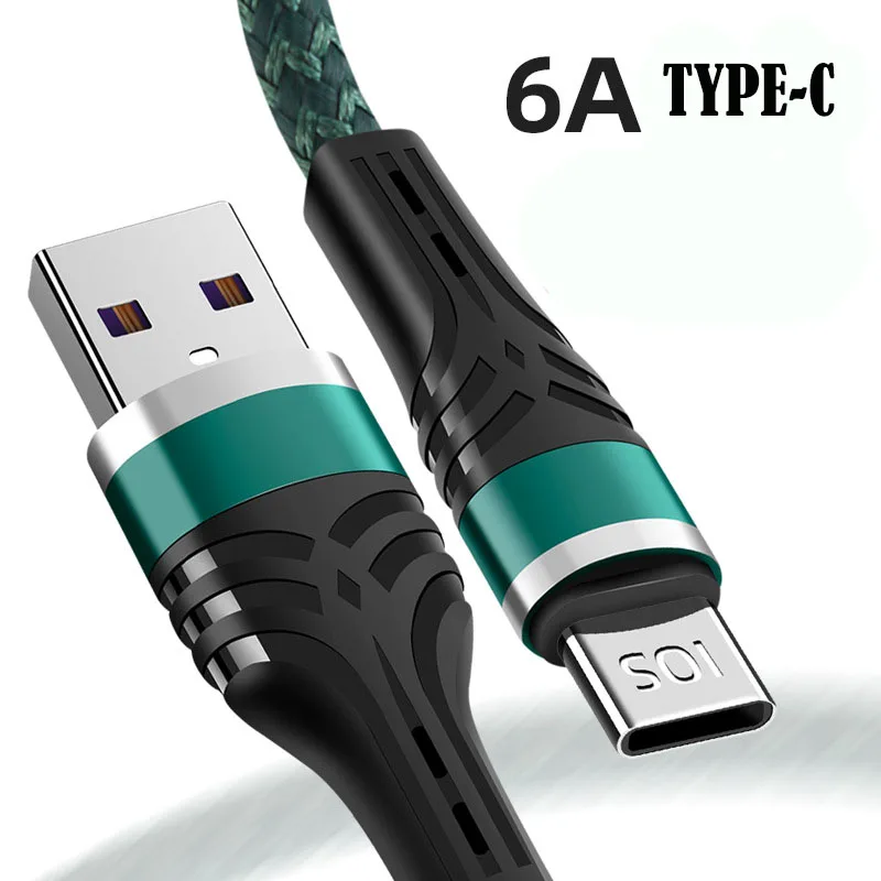 Yocpono Super Fast Charging Wire Braided Data Cable Is Suitable For Huawei Type-c Android Phone Data Cable