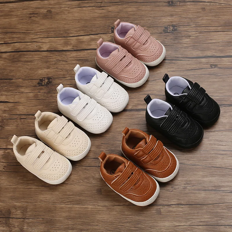 

Baby Casual Spring and Autumn 0-1 Years Old Soft Bottom Pu Soft Bottom Toddler One Piece Dropshipping Shoes First-Walker