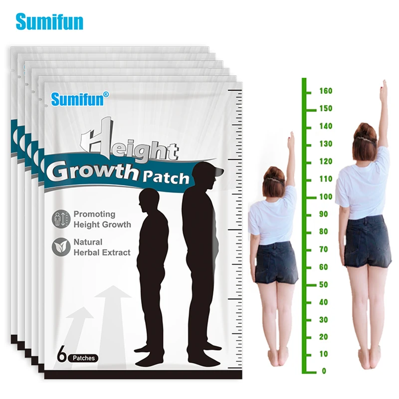 

12/24/48/60pcs Body Grow Taller Plaster Height Enhancer Height Increase Foot Patch Promote Bones Growth Higher Health Sticker
