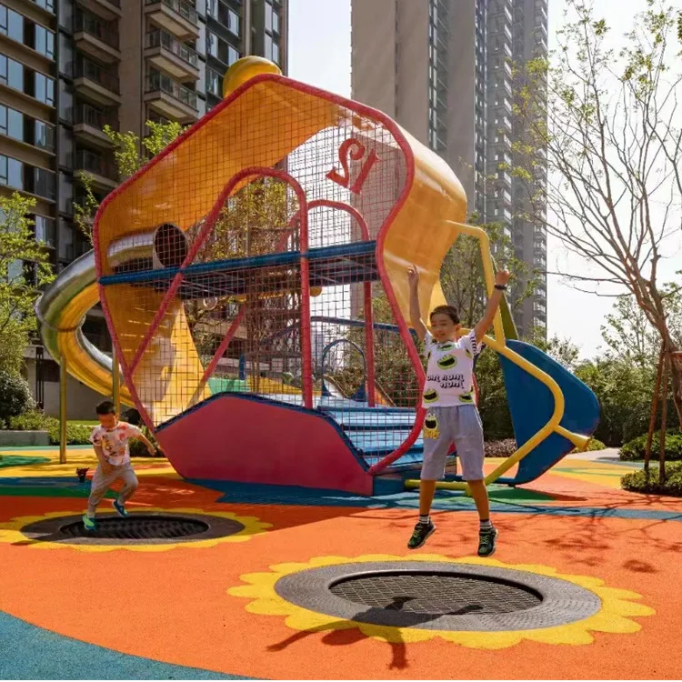 2024 новые игровые системы Детская уличная Коммерческая игровая площадка наземный