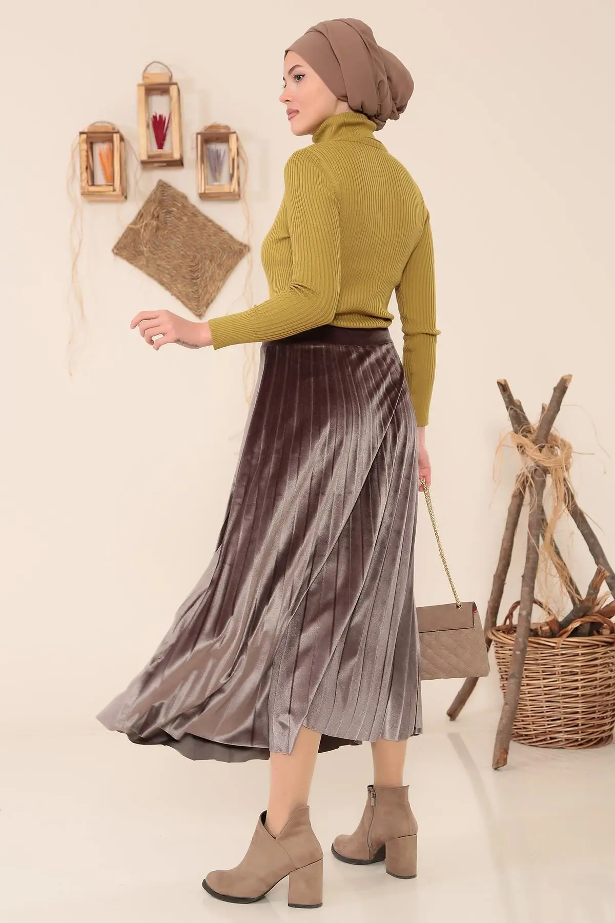 

Fishing Lycra Collar Sweater Women Muslim Sweater